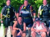Chris with diving buddies, Maldives